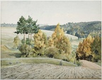 Popovice, 355×453 mm, nesig., 1955